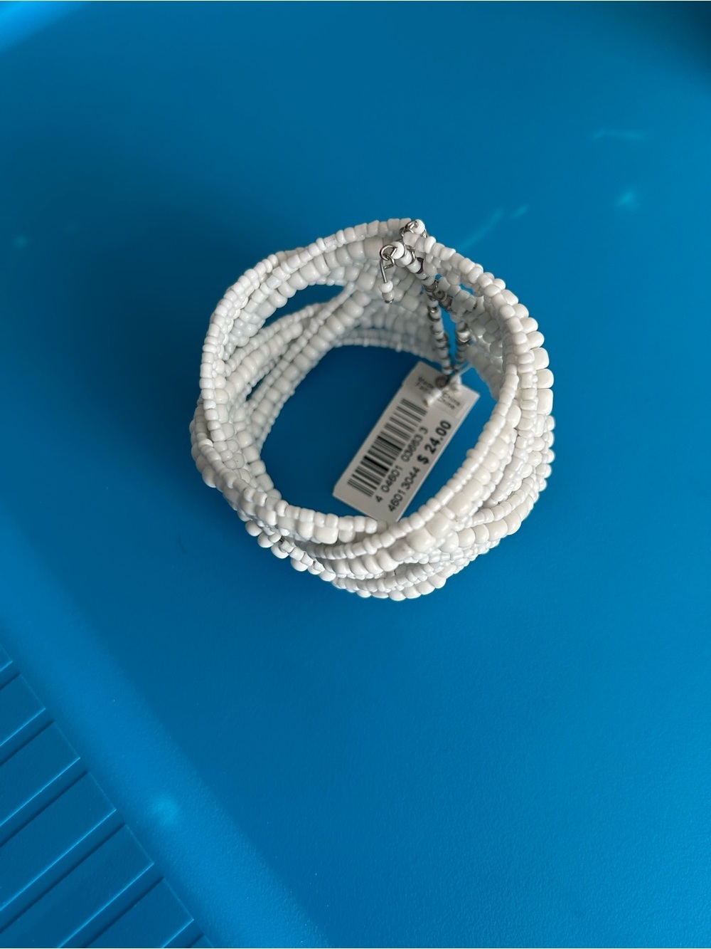 White Beaded Multi-Strand Bracelet - Women Jewelry